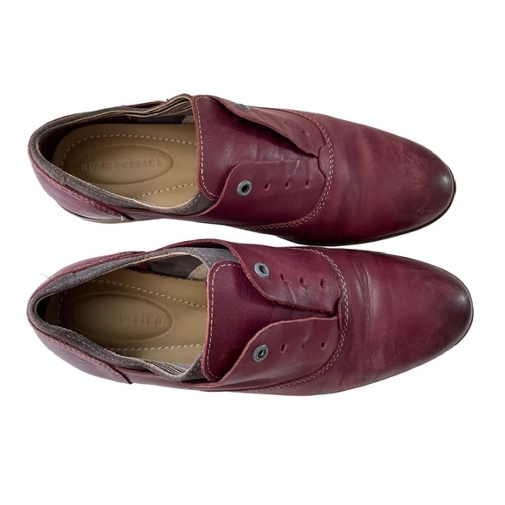 Hush Puppies Red Leather Laceless Oxfords, Women’s Size 8 - Picture 7 of 10